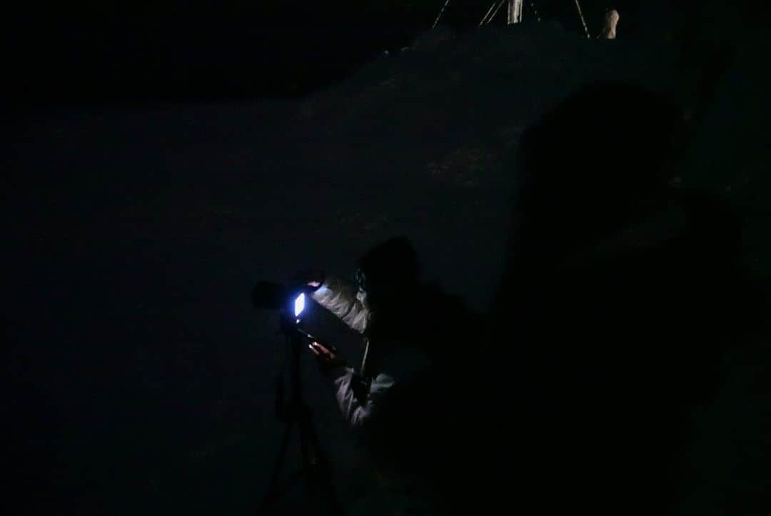 辰巳奈都子さんのインスタグラム写真 - (辰巳奈都子Instagram)「ここ最近フィンランドの投稿を続けていましたが、ようやく肝心のオーロラ観測について記したいと思います📝  この日人生で初めてオーロラを観ることができました…✨  スワイプしていただくと最後に実際にとオーロラを撮影したカメラの液晶の動画があるのですが、こんなにくっきりと撮影できていますが、正直この日は肉眼ではハッキリと確認できず、やや不完全燃焼で… オーロラってこんなもの？正解がわからない。ただカメラにはよく写ってる…みたいな。 この日はオーロラの出が少々期待できないこともあり、 皆で薪をくべてミニキャンプをしました🔥  だがしかし…‼️‼️‼️  私たちはこの数日後、とてつもないオーロラ （肉眼でハッキリとわかる、オーロラの最高レベルともいえるオーロラ○○）を目撃することになるのです‼️  乞うご期待❣️」6月7日 0時11分 - tatsumi_natsuko