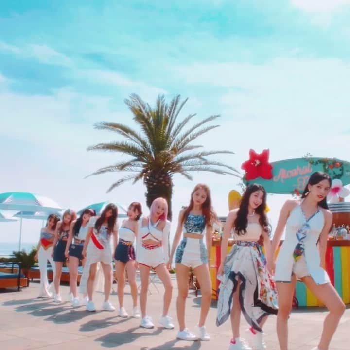 TWICEのインスタグラム：「TWICE 10th Mini Album <Taste of Love> Third Tasting - M/V Teaser01 - #TWICE #트와이스 - {#nayeon #나연 #jeongyeon #정연 #momo #모모 #sana #사나 #jihyo #지효 #mina #미나 #dahyun #다현 #chaeyoung #채영 #tzuyu #쯔위}」