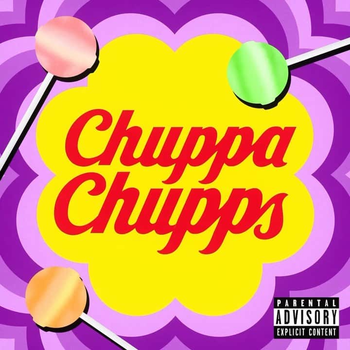 のインスタグラム：「CREAMニューシングル「Chuppa Chupps」7/9 配信スタート‼️ 🍭  #ChuppaChupps #チュッパチャップス #30分お待たせキャンディー #アメちゃんあげるから遊びに行こう  Music & Lyrics by CREAM Produced by T'Z BEATZ Mixed by Taiichi Uesawa @mixedbytaiti414」