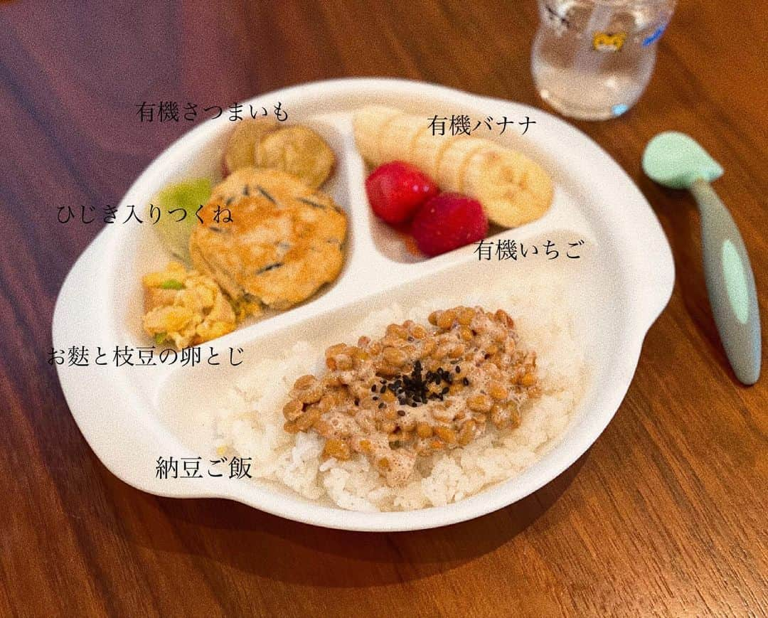 瀬戸サオリさんのインスタグラム写真 - (瀬戸サオリInstagram)「本日の晩ご飯👦🏻🍚🍴 . 毎食よく食べてくれて 今のところ 好き嫌いもなくて 嬉しいな〜🦖🤍 . 大きくなってね🤤🚀 ＿＿＿＿＿＿＿＿＿＿ #離乳食完了期  #有機離乳食 #オーガニック離乳食 #子供ごはん #saori_cooking」7月6日 18時40分 - seto_saori