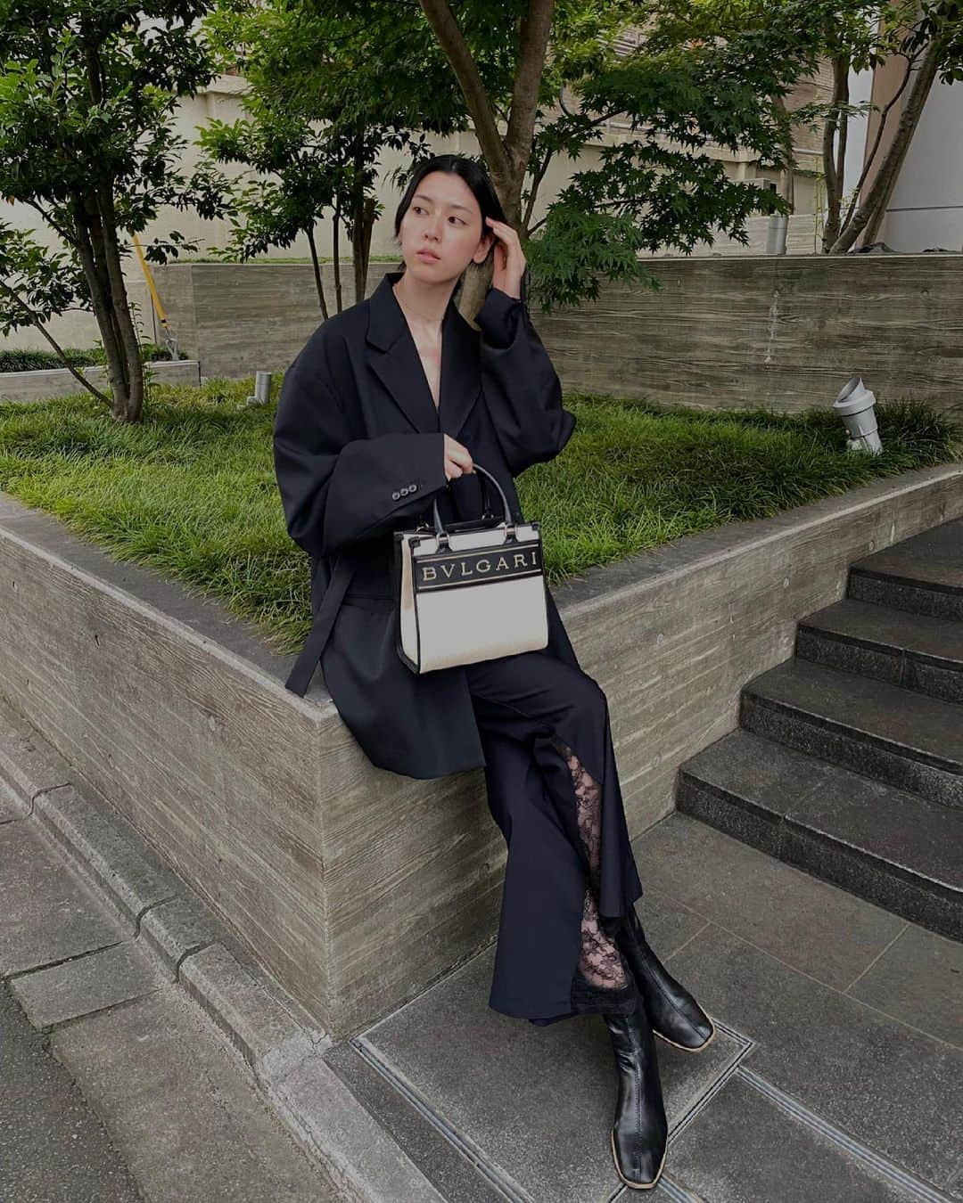 三吉彩花さんのインスタグラム写真 - (三吉彩花Instagram)「New♡  #ootd #ohotoro  #lautashi  #bulgari #BvlgariLogoBag」7月2日 16時13分 - miyoshi.aa