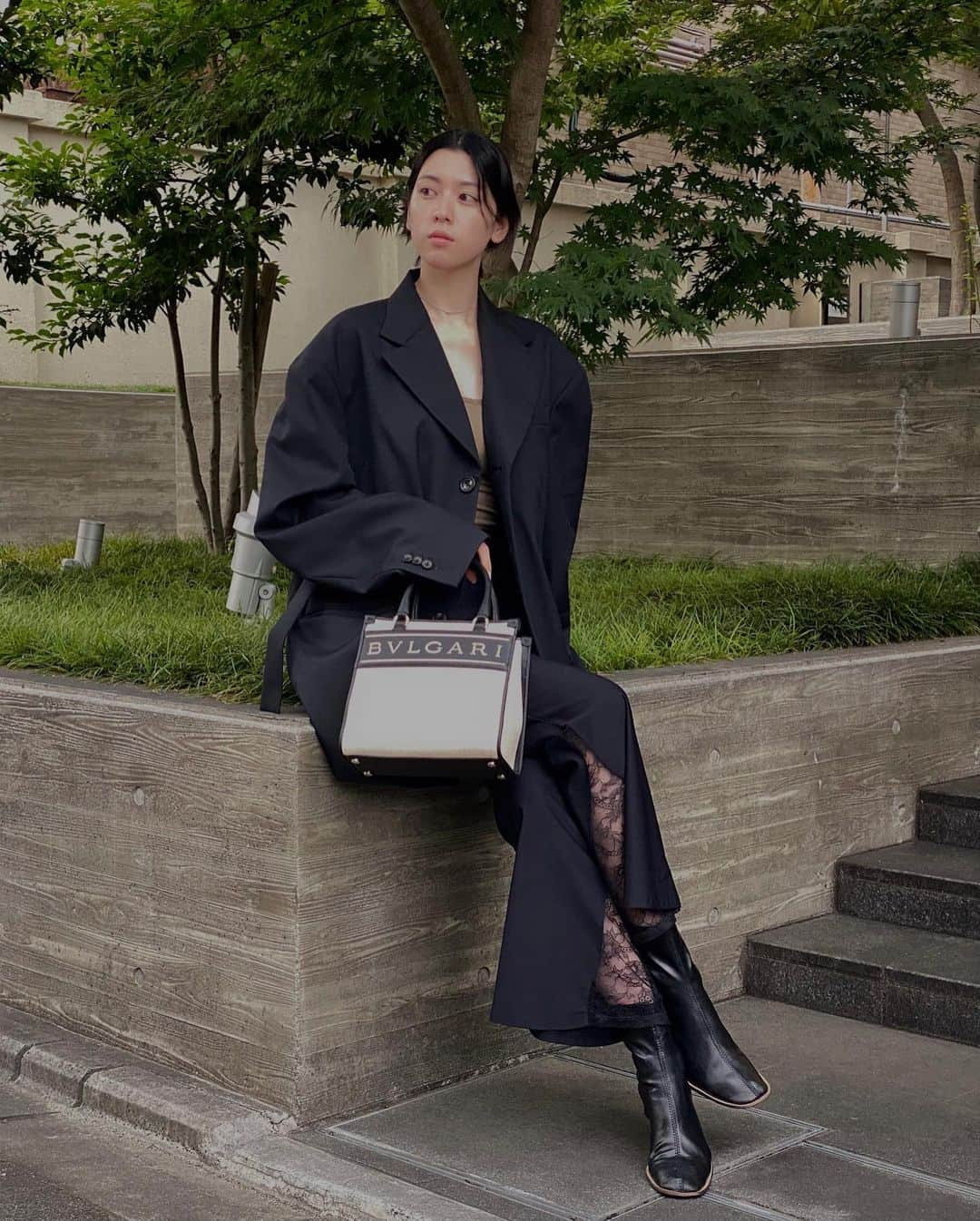 三吉彩花さんのインスタグラム写真 - (三吉彩花Instagram)「New♡  #ootd #ohotoro  #lautashi  #bulgari #BvlgariLogoBag」7月2日 16時13分 - miyoshi.aa