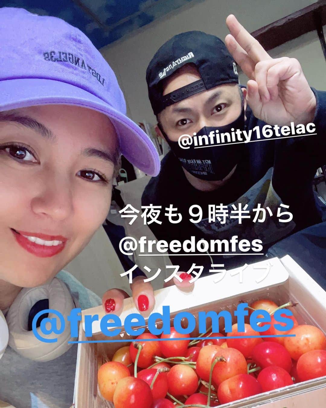 MINMIのインスタグラム：「９時半から@freedomfes インスタライブはじまるよ〜 freedom淡路島を応援してくれるみんな @freedomfes  フォローよろしく🔥」