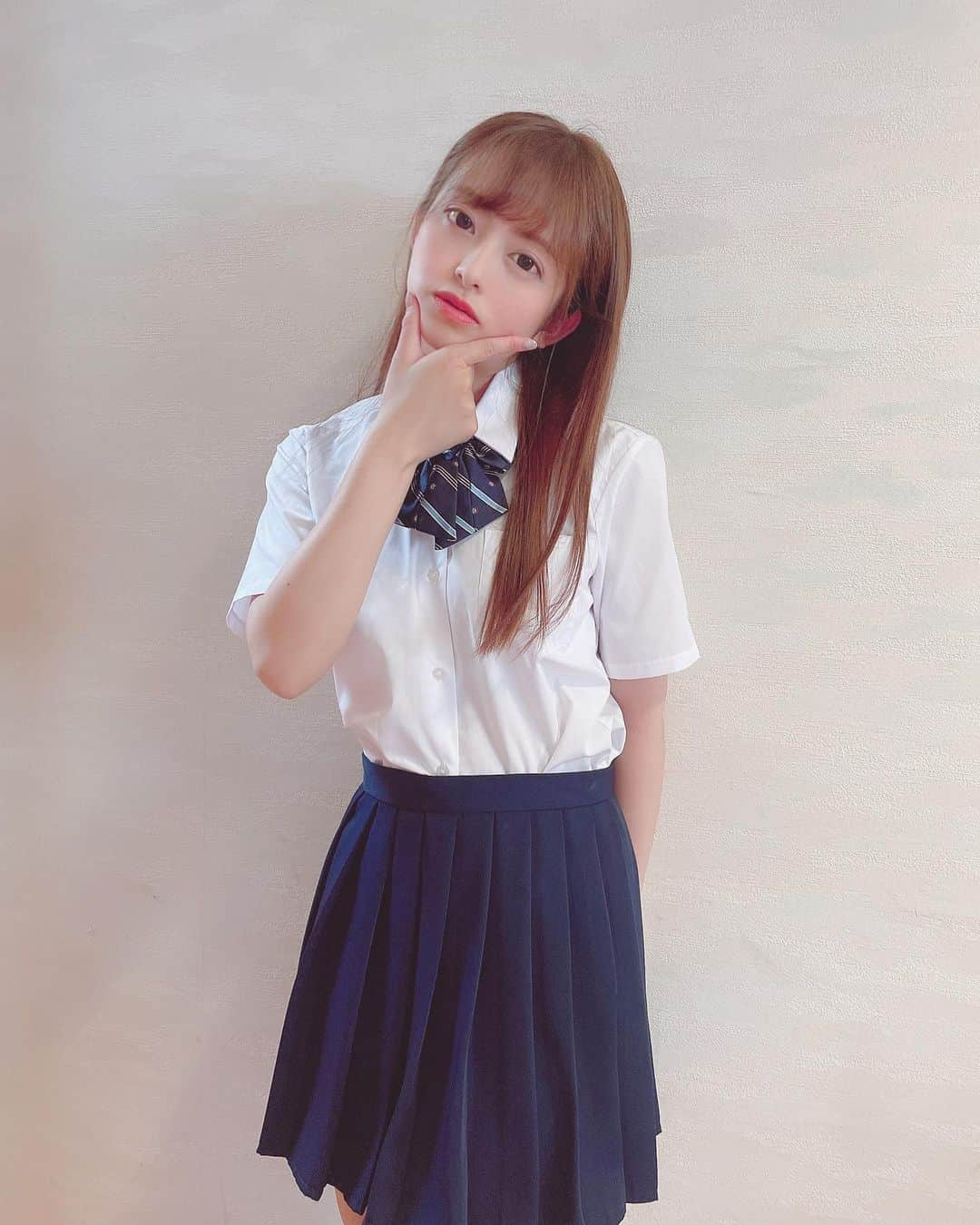 桜もこさんのインスタグラム写真 - (桜もこInstagram)「🎀  #🎀　#制服　#撮影　#japanesegirl #japanesemodel #instagood #instagram」7月2日 21時28分 - mokochan319