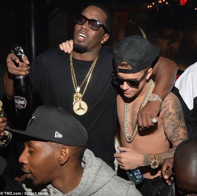 ジャスティン・ビーバーのインスタグラム：「My bro @diddy throwback」