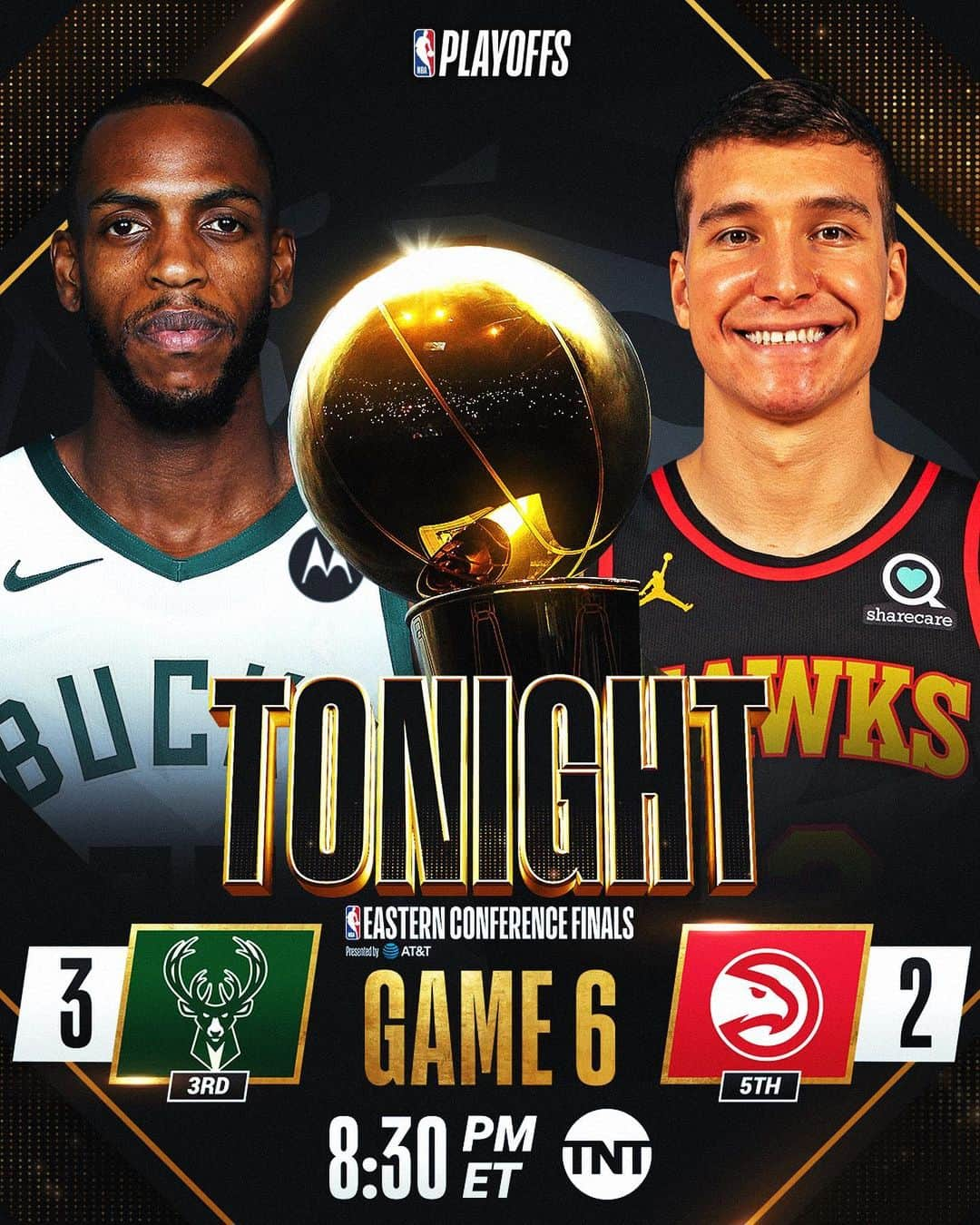 NBAさんのインスタグラム写真 - (NBAInstagram)「The @Bucks took a 3-2 lead behind huge games from Brook Lopez, Bobby Portis, Khris Middleton and Jrue Holiday in Game 5! #ThatsGame   They can can advance to the #NBAFinals presented by YouTube TV with a win TONIGHT.. while the Hawks can force Game 7!  ⏰ 8:30pm/et on TNT!」7月4日 6時26分 - nba