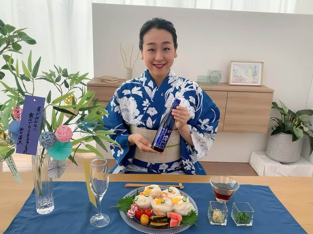 浅田真央さんのインスタグラム写真 - (浅田真央Instagram)「澪がみんなに飲んでもらえますように…🎋🥂⭐️」7月4日 21時50分 - maoasada2509