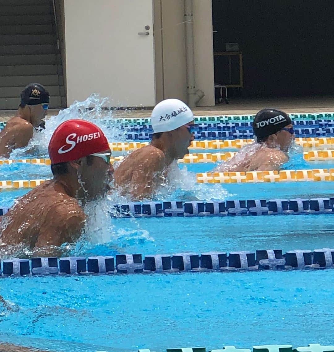 渡辺一平のインスタグラム：「大分県選手権水泳競技大会2日目 . 100m平泳ぎ決勝🌤 . #toyota  #mizunoswim  @mizuno_swim_jp  #swimming  #ldhsports」