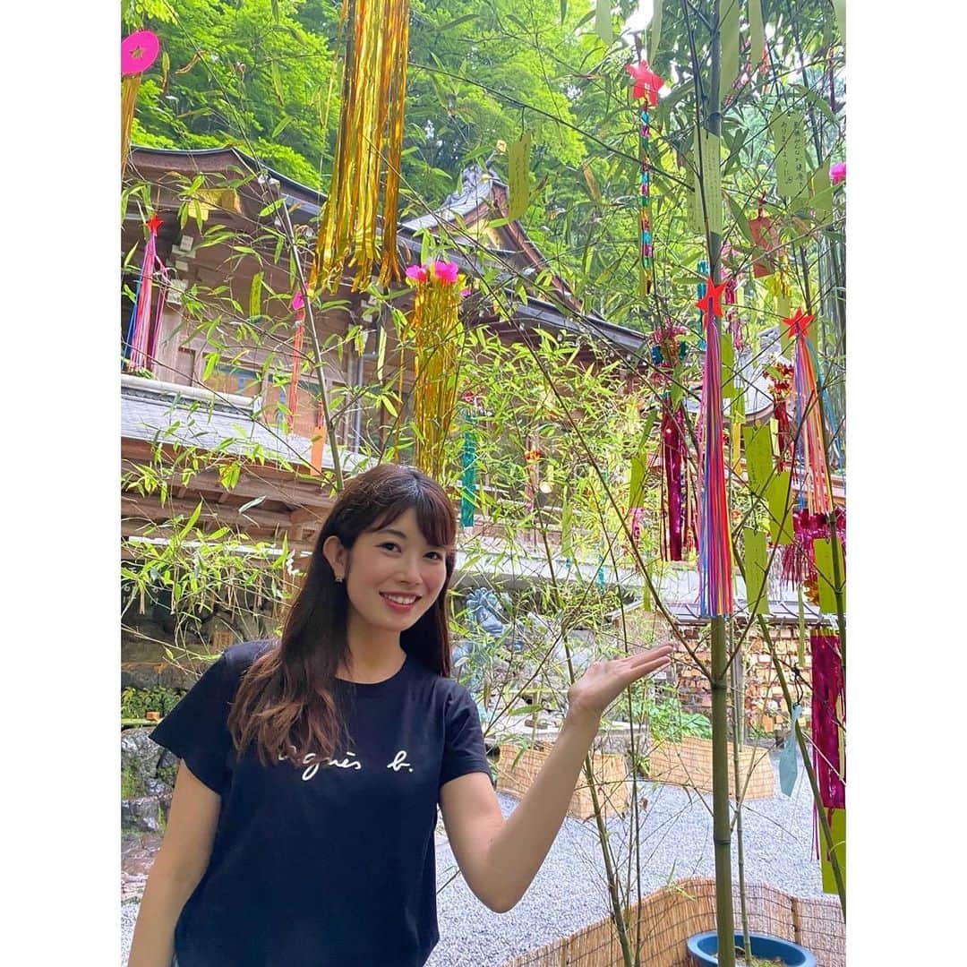 梅山茜さんのインスタグラム写真 - (梅山茜Instagram)「. ＊7月start…🎋＊ . いつの間にか7月が始まっていました。 今年も残り半年。早いなあ、、 下半期もたくさんの人と出逢って 色んなお仕事ができますように。 よろしくお願いします🥰  そして下半期、新しいお仕事の情報も お知らせしていきますね📣 まだ解禁前のものがいくつか… 楽しみにしていてください🥳 まずは今日の21:30〜FM大阪の 「Nj on the Radio Special」に出演します📻 「はれ、のち、パインアメ◎」について たくさん語っていますので是非〜💗 . 先日見つけた大きな笹の葉🎋 7月になったら至る所で笹の葉を見かけて とてもテンションが上がります🥰 . #アナウンサー#フリーアナウンサー#女子アナ#ラジオ#アニエスベー#はれのちパインアメ#パインアメ#fm大阪#radio#radiko#kyoto#japan#agnesb#新番組#京都#京都観光#貴船神社#貴船#七夕#笹の葉」7月4日 19時09分 - umeyama_akane