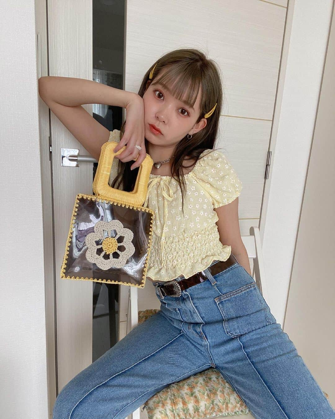 mimさんのインスタグラム写真 - (mimInstagram)「お気に入りのトップス🙆‍♀️🌻　#mim_ootd」7月4日 20時14分 - mim_11_11