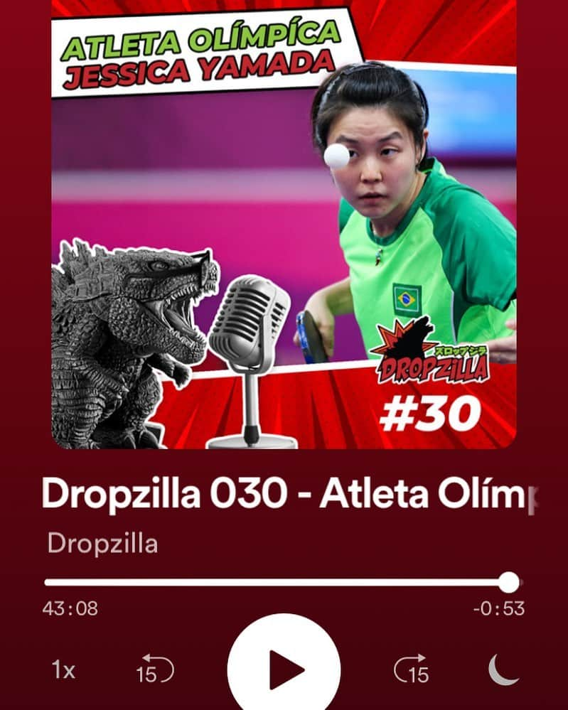 ジェシカ・ヤマダのインスタグラム：「Meu primeiro Podcast ❤️🎙adorei! Obrigada @agataleine e @rening_masuyama! Acompanhem o @dropzillacast pessoal 😉👍#podcast#brasiljapao#gratidao」