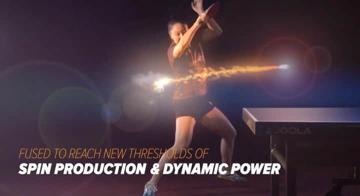 リリー・チャンのインスタグラム：「Introducing... the new Dynaryz ZGR!!!! SO excited for this rubber. I personally love the grippier top sheet, which creates a lot more spin and arc on the ball. Do yourself a favor and check it out @ joola.com!」
