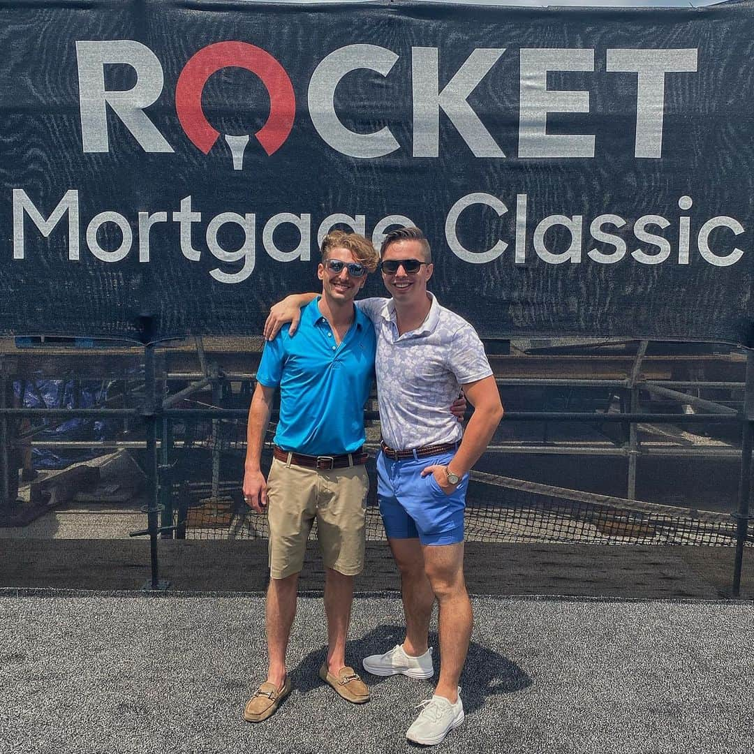 ダニエル・イートンのインスタグラム：「The #rocketmortgageclassic was a blast! Thank you @isabellameteer for the awesome experience. Great friends, awesome golf, and a beautiful day.」