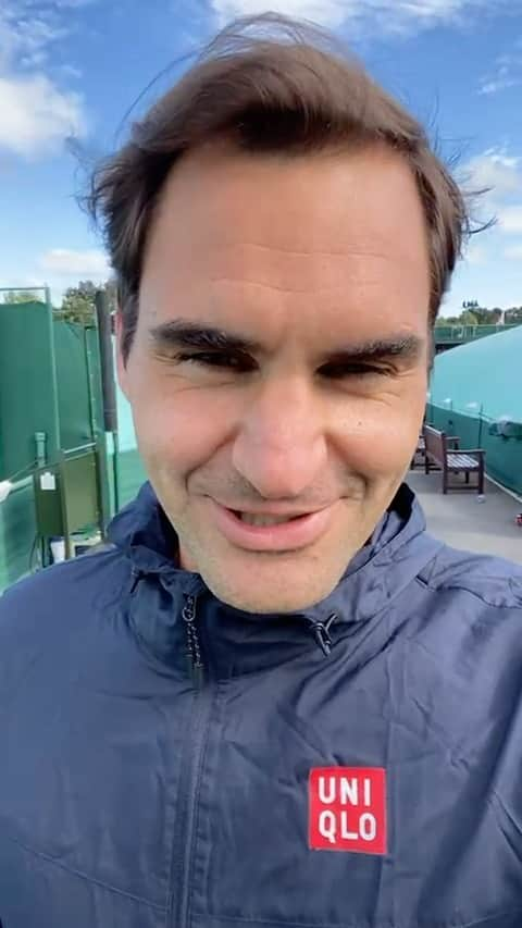 ロジャー・フェデラーのインスタグラム：「Middle Sunday  #wimbledonthing」