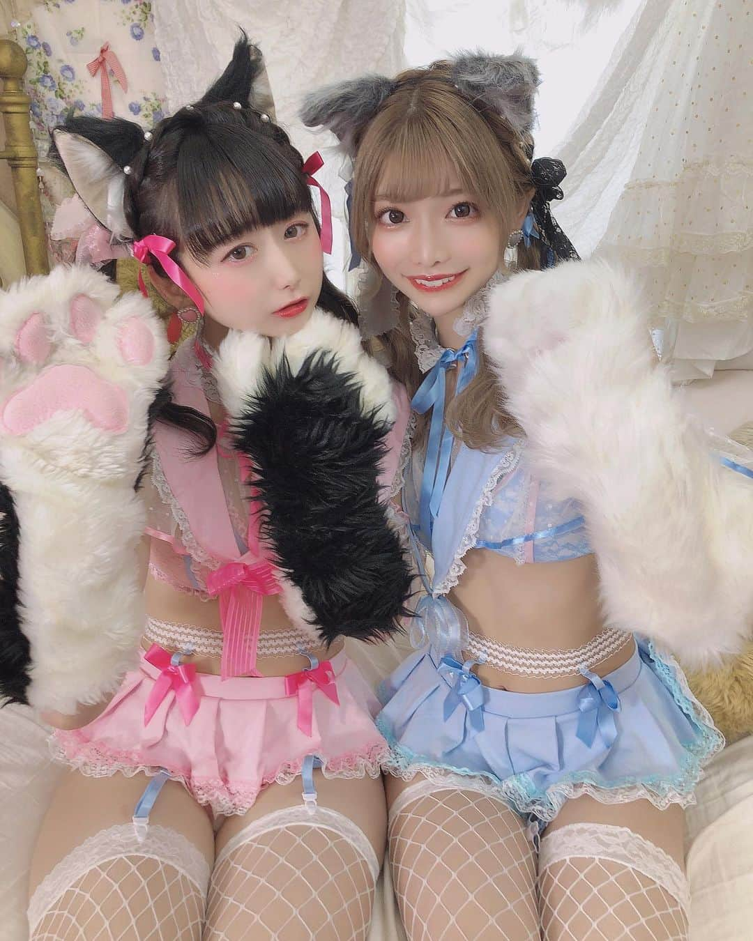 米倉みゆさんのインスタグラム写真 - (米倉みゆInstagram)「双子にゃんこ🐈💕💕 . . . . #米倉みゆ #やまだなみ  #写真集 #写真 #フォトブック #アイドル #コスプレ #フォトグラファー #カメラマン #メイクアップ #モデル #ファッション #picture #pictures #beautiful #instagood #picoftheday #photooftheday #攝影 #拍照 #寫真 #攝影日記 #人像攝影 #グラビア #ランジェリー #百合 #女子高生 #双子コーデ #マリームーン  #可愛い女の子」7月5日 15時09分 - yone__miyu630