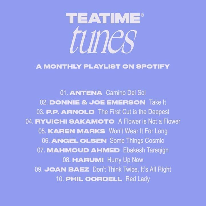 ダコタ・ジョンソンのインスタグラム：「TEATIME now makes playlists and you’re welcome because they bop  Delivered to you by myself and Tunes McGee @emily__keating   Link to our Spotify in bio」