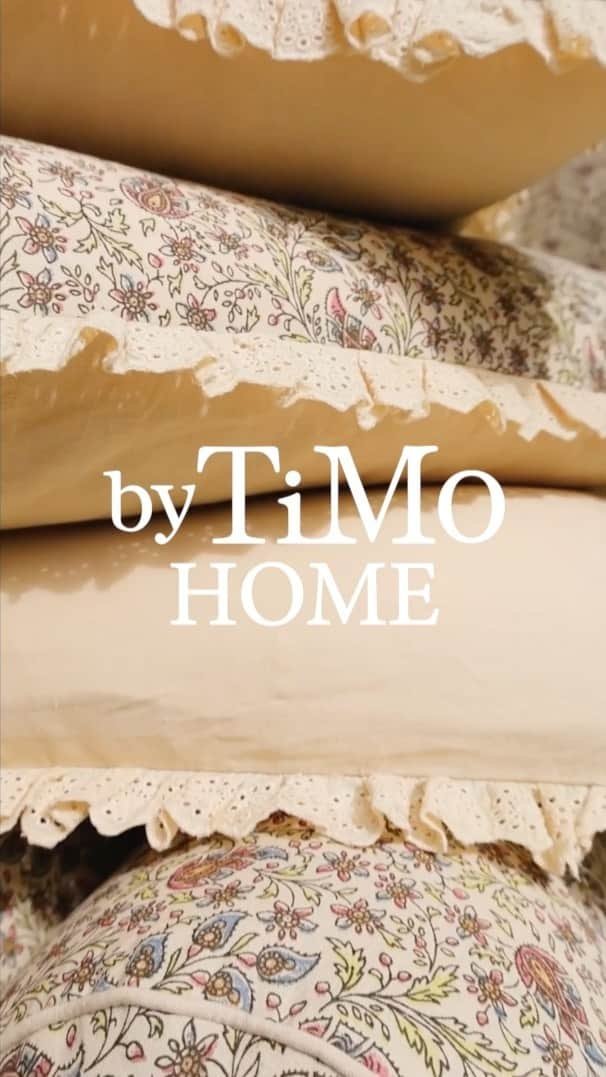 バイティモのインスタグラム：「We are so excited to introduce to you our very first byTiMo HOME collection! This is just a little sneak peek of whats to come, an introduction to a universe we will continue to grow and expand🙏  All the fabrics are made of a fine OEKO-TEX Linen Cotton blend, sustainably and ethically made as always.   Made in limited supply and sold exclusively at byTiMo.com and soon also in our own stores in Bogstadveien 25 and Luck Oslo.   We hope you like it as much as we do! #bytimo #youarebeautiful」