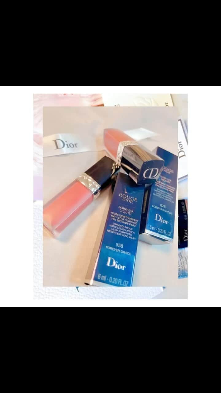 北内みさとのインスタグラム：「＼“色落ちゼロ！”💄#マスクプルーフ ／  #dior さんの新作リキッドルージュ👑  ✴︎マスクに色うつりしにくいリップ✴︎  エアリーでマットな質感で、 つけているのを忘れるくらい軽い✨ 唇のシワに入りこみづらいそうです✨  今回試したのは 🌸「558」・・ディープローズウッド 🌹「626」・・ディープブリックレッド  👑写真と実際の色がほぼ同じ✨  持ち運びしやすい コンパクトなサイズ💄  これ一本で楽ちんに 大人なわたしになれる💐  普段、濃いリップを使わないので リップの重要さ💎知りました🤤🤤  @diormakeup   #dior #diormakeup #ルージュディオールフォーエヴァーリキッド #ディオール #口紅 #リップ #グロス #メイク #美容 #コスメ #コスメレビュー #コスメマニア #beauty #makeup #cosmetics #コスメ紹介 #可愛い #💄 #instagood #followme」