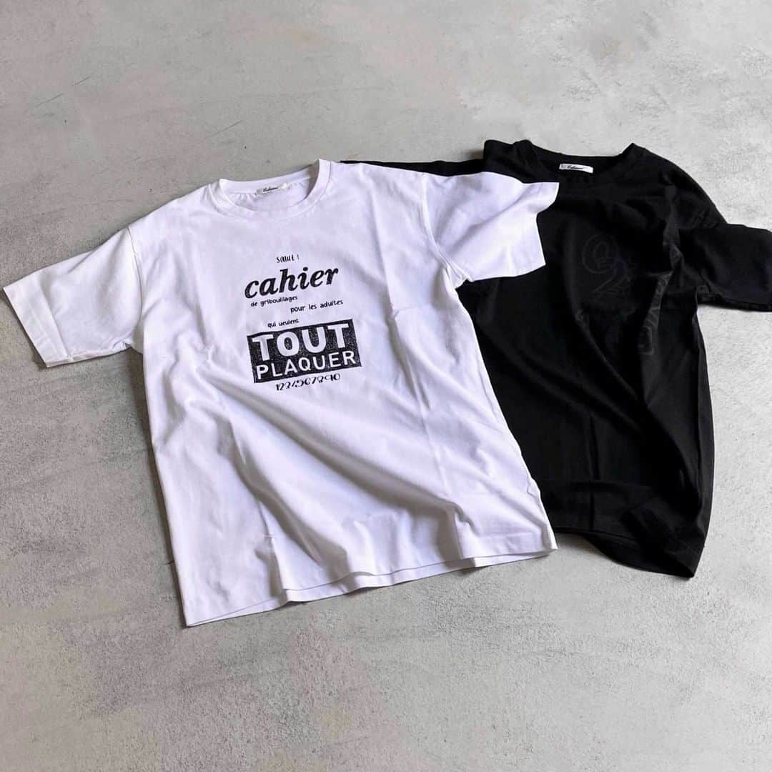 のインスタグラム：「Enchainement Print T-shirt (Logo / Numbers / Label) ¥6,490   #enchainement  #アンシェヌマン」