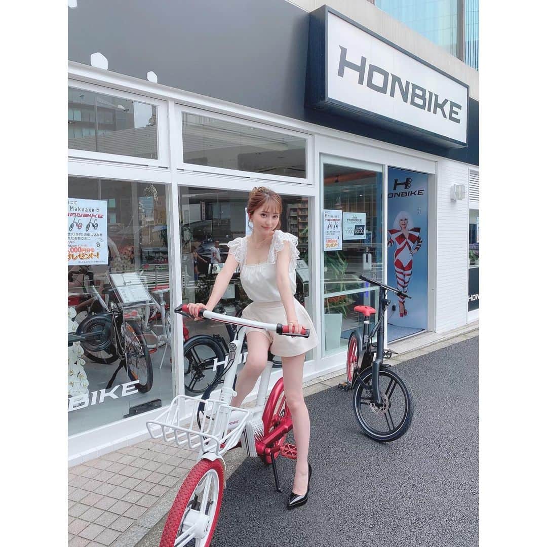堀尾実咲のインスタグラム：「本日 @honbike  六本木フラッグシップストアに お越し下さった皆さん🌟  ありがとうございました☺️🍀  #honbikegirl #honbike #honbikeshop #hongji」