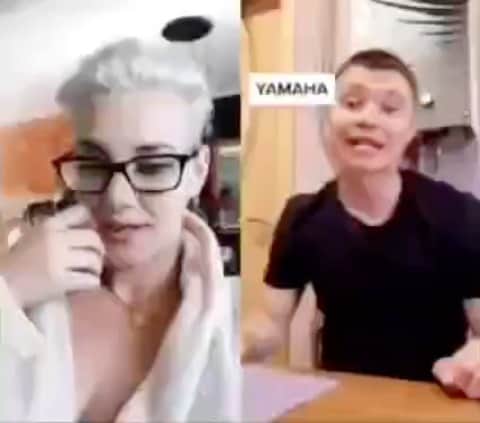 希良梨のインスタグラム：「🤣🤣🤣🤣🤣🤣🤟💥💙🤍 🔥🏍🏍🏍💥🔥  #笑える動画」