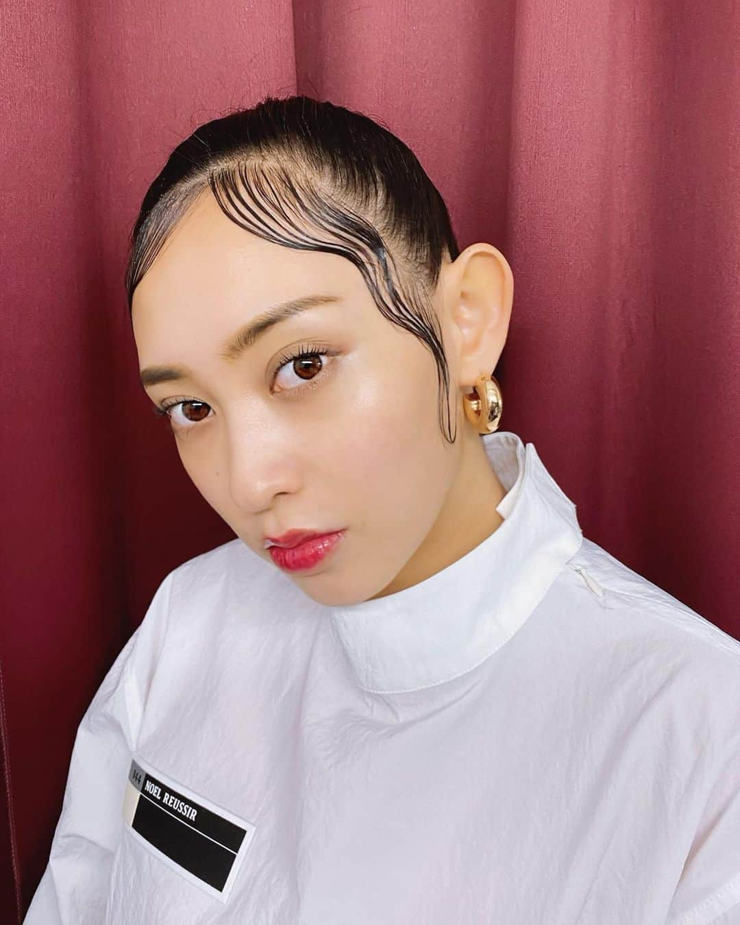 えのきどひろののインスタグラム：「NOEL REUSSIR 2021 Collection🏌️‍♀️🏌️‍♂️ #hair#makeup#noelreussir#golfwear#babyhair」