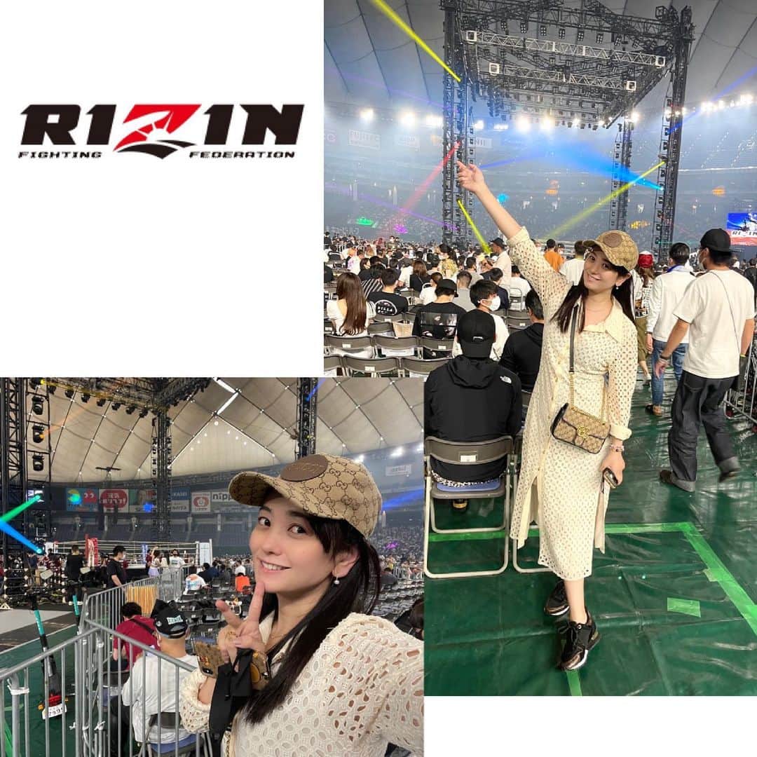 脊山麻理子さんのインスタグラム写真 - (脊山麻理子Instagram)「RIZIN東京ドームに観に行ってきました！RIZINは2018年の大晦日の特番に出演して以来の生観戦でした！東京ドームで格闘技が観られるのは、やはり朝倉兄弟や那須川天心選手といった時代のスターが頑張っているからこそ！どの試合も熱かったですが、やはり期待を背負って挑んだ朝倉未来選手の男気に心打たれました。この試合を通して、より応援したくなりました！復活してまた挑む姿を魅せて欲しいです！私も一生懸命！これからもがんばる！ #RIZIN #東京ドーム #格闘技 #挑む姿 #がんばる #生き様 #カッコ良い #朝倉未来選手 #応援します」6月14日 20時24分 - mariko_seyama_milkpon
