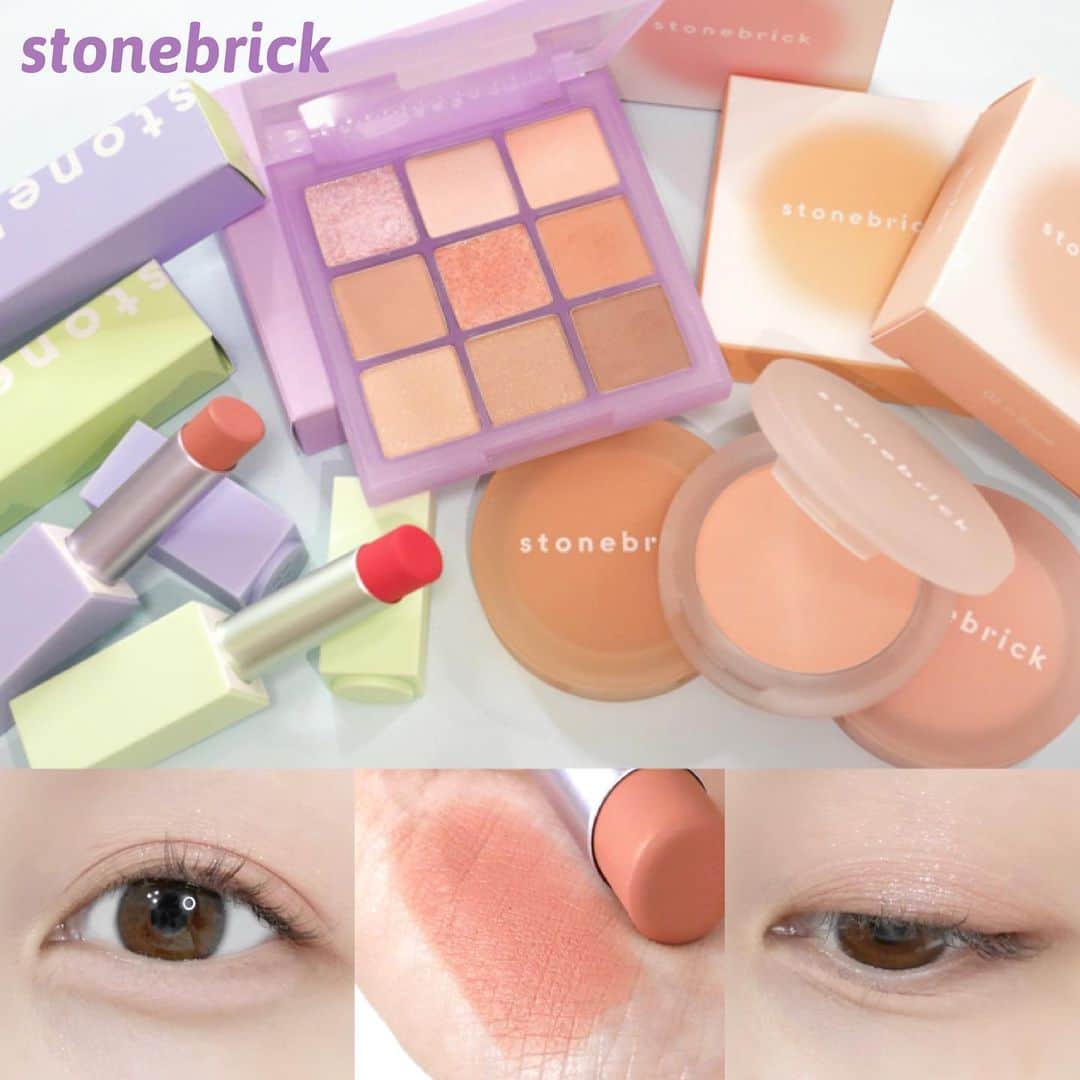 海老原りさのインスタグラム：「💟stonebrickブロックコスメ💟﻿ ﻿ ﻿ ﻿ stonebrickから﻿ 5月にパステルカラーをモチーフにした﻿ コレクションが発売されたよ〜☺️﻿ ﻿ ＼PASTEL GARDEN COLLECTIONS／﻿ ﻿ ✔︎デイログアイシャドウパレット﻿ 03 パステルガーデン﻿ ﻿ ✔︎ブラッシャーパステル﻿ 01 ライトピオニー﻿ 02 イン ブルーム﻿ 03 ドライフィグ﻿ ﻿ ✔︎ブラーリングリップスティック﻿ 103 シェルピンク﻿ 303 ブルーミングコーラル﻿ ﻿ チークもアイシャドウも﻿ パステルカラーに合ったさらふわ質感で﻿ 優しい印象で儚げな可愛さ🥺✨﻿ ﻿ ﻿ ﻿ @stonebrick_official_jp  #스톤브릭#ストーンブリック#stonebrick#リップ#アイシャドウ#アイシャドウパレット#チーク#パステルガーデン#韓国コスメ#プチプラコスメ#コスメ動画#メイク動画#パステルカラー#pastelgardencollection#pastel」