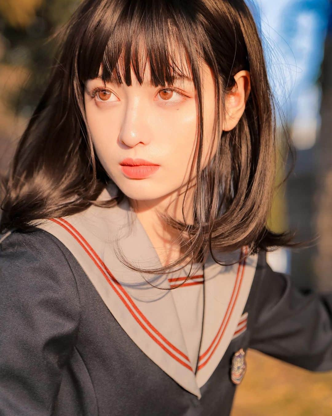 星來のインスタグラム：「外国人×国宝級美人。 夕日が似合いすぎる美女。 #外国人 #国宝級美人 #美しい #夕日 #いいね返し #インスタ映え #instagood #instalike #f4f #l4l #likeforlikes #likeforfollow #いいねした人全員フォローする #お洒落さんと繋がりたい #美男美女と繋がりたい」