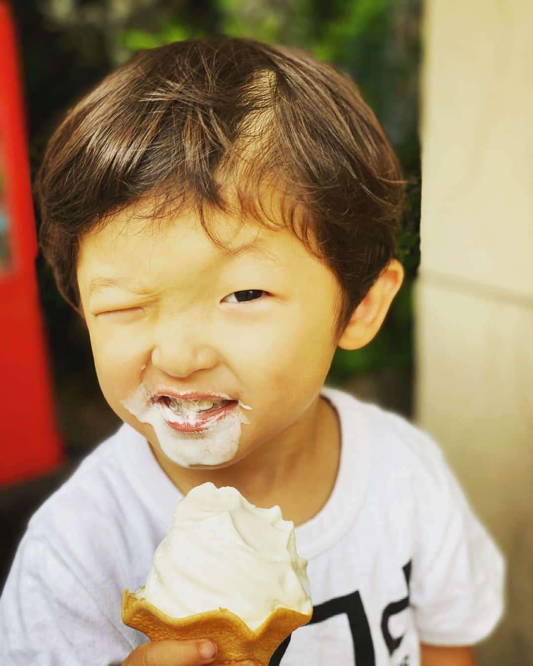中村獅童さんのインスタグラム写真 - (中村獅童Instagram)「ソフトクリーム大好き #陽喜」6月15日 16時46分 - shido_nakamura