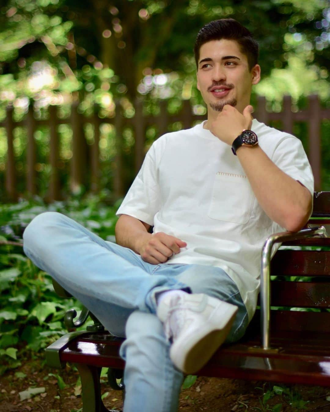 ストリーツ海飛さんのインスタグラム写真 - (ストリーツ海飛Instagram)「Just enjoying the scenery.  . . . . . PC: @thatweekendphotographer  #SceneryShots #SceneryPhotography #Kaito #ParkBench #PhotoDump #TreePhotography #ParkDay #公園 #TokyoLife #AthleteLife #JapanLife #Greenery #🌲 #🌳 #Edox #EdoxSwissWatches #TokyoView #TokyoPhotography #ハーフ #Hapa #EnjoyingTheView #EnjoyingTheMoment #EnjoyingNature #EnjoyingTheDay #写真撮影 #フォトグラフィー #モデル撮影 #WeekendPhotography #Streets #nofilter」6月15日 22時41分 - kaitostreets