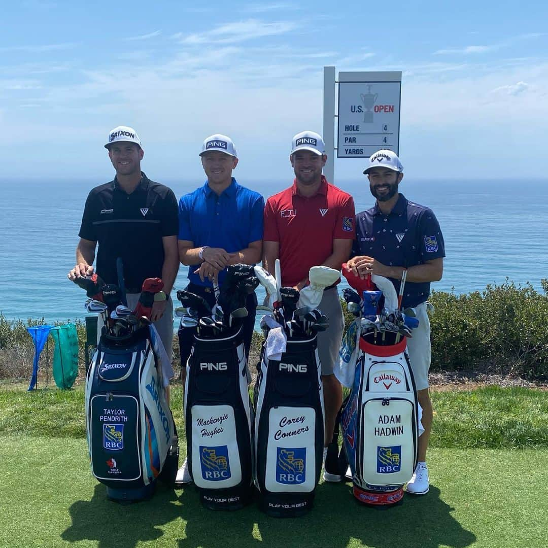 コリー・コナーズのインスタグラム：「Enjoying the views and the Canadian company at the @usopengolf 🇨🇦 Looking forward to the challenge this week!」