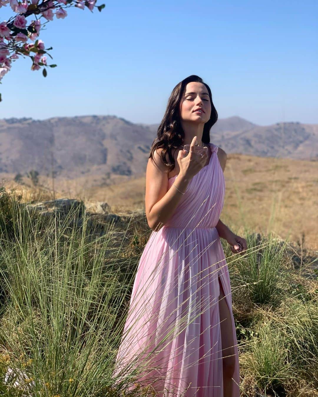 アナ・デ・アルマスのインスタグラム：「Take me back 🌸 #BeautifulMagnolia @esteelauder  #EsteeGlobalAmbassador」