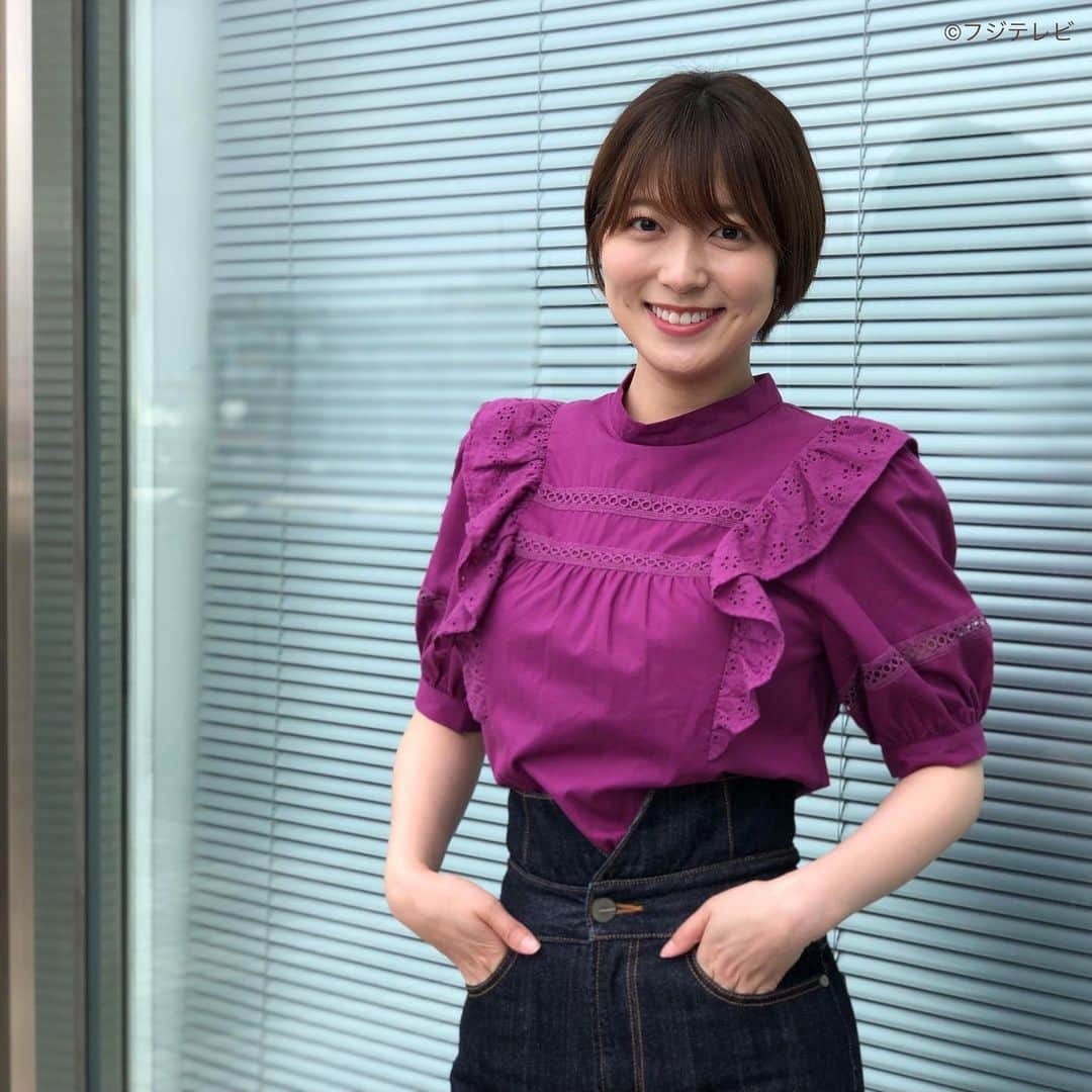 フジテレビ「めざましテレビ」さんのインスタグラム写真 - (フジテレビ「めざましテレビ」Instagram)「6月17日(木)  ファッション雑誌CanCamとコラボした お天気コーナー「きょう何着て行く？」 阿部華也子の毎日のコーデを紹介♪  【きょうのコーデ】 ブラウス→#INGNI ５３９０円 パンツ→#LAGUNAMOON １万２１００円 靴→#銀座かねまつ ２万５３００円 ピアス→#Phoebe ３９６０円  【コーデのポイント】 フロントのV字カットが印象的な ハイウエストデニムがスタイルアップ効果バッチリ ボリューム袖ブラウスをウエストINすると きれいなY字シルエットが出来て すっきり効果がさらに高まります 甘めカジュアル気分の日にぴったり  #めざましテレビ #きょう何着て行く？ #阿部華也子 #今日のコーデ#コーデ#CanCam #今日のファッション#ootd #きょう何着て行く？は月〜金朝6時22分ごろ放送📺 #スタイリストたなべさおり」6月17日 19時40分 - mezamashi.tv