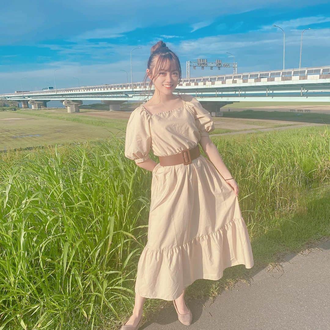 春本ゆきさんのインスタグラム写真 - (春本ゆきInstagram)「このワンピース安かったのにかわいいの☺️☺️☺️ あと外暑いね 夏怖い🥲 #GU #ガールズセレクション #応援よろしくお願いします」6月17日 18時13分 - haru.yuki.team8_tokushima