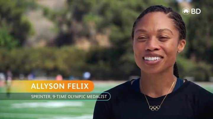 アリソン・フェリックスのインスタグラム：「There’s nothing like the rush of competing in front of a crowd. As we return to in-person competition, making sure I and my teammates are safe and healthy has been so important! Luckily, @usatf has partnered with @bd_veritor to provide reliable rapid antigen testing to keep us all safe as we race for the gold.  Learn more about this partnership at @bd_veritor and @usatf ⁣  ⁣ I’m not a healthcare professional, and this content isn’t intended to be a substitute for professional medical advice, diagnosis or treatment. If you have further questions, please talk to your doctor or healthcare provider – they’re always your best source for medical information. #BDPartner」