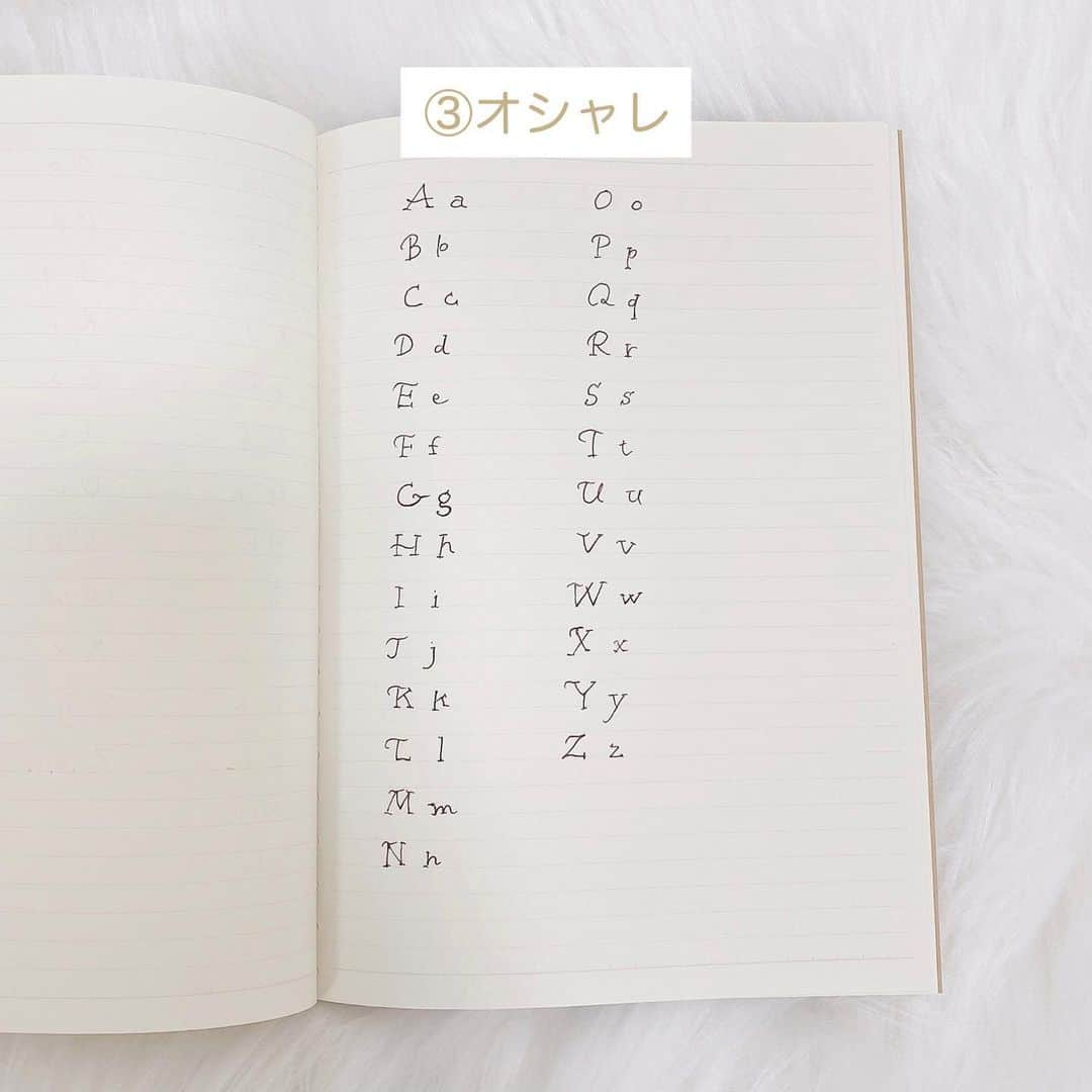 月森世菜さんのインスタグラム写真 - (月森世菜Instagram)「今回は正しい筆記体の 書き方をご紹介します♡  5ページのおまけの筆記体は イラスト用にくずして 書いているよ𓂃✐  7ページ目からは オシャレなローマ字も 書いてみました♡  やっぱり筆記体は難しい！！ って子は10/25(2020)に紹介した 筆記体風のオシャレな ローマ字の書き方を ご紹介しているので そちらも参考にしてね♡  質問はDMでなく最新の投稿の コメントにお願いします🤍  ┈┈┈┈┈┈┈┈┈┈┈┈┈┈┈┈┈┈┈ せいなです♡ 白系統の女子力アップのことに ついて毎日投稿しているので フォローして頂けると嬉しいです🍑  @seina.tsukimori   白系統のお写真を募集中✉️🕊 タグ付けしてね💭🩰  ファンネーム・マーク決まりました♡ → 🤍🕊 せいらー ┈┈┈┈┈┈┈┈┈┈┈┈┈┈┈┈┈┈┈   #ノート #ノートまとめ #ノート術 #ノート作り #ノートの中身 #ノートデコ #マイノート #イラスト #イラストグラム #イラスト好きな人と繋がりたい #イラスト好き #イラスト練習 #イラスト初心者 #手書きイラスト #手書き文字 #手書きノート #ノートデコ #ノートデコレーション #デコレーションアート #イラスト好きさんと繋がりたい #イラスト部 #イラストすきな人と繋がりたい #手描きイラスト #手描きアート #ノート術 #無印良品 #無印 #無印」6月17日 18時08分 - seina.tsukimori