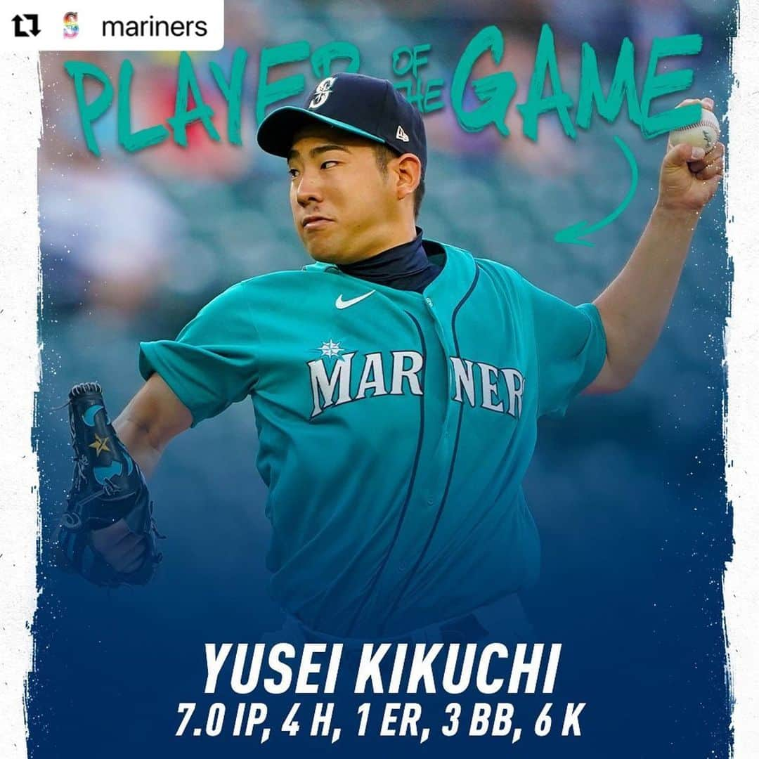 深津瑠美さんのインスタグラム写真 - (深津瑠美Instagram)「⚾️❤️❤️❤️❤️ #MLB #seattle #mariners #kikuchi  #今季 #4勝目 #応援 #ありがとうございました #感謝」6月19日 14時11分 - _rumi.kikuchi_