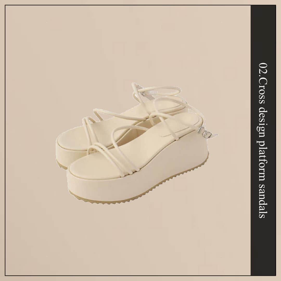 ACYMさんのインスタグラム写真 - (ACYMInstagram)「. 【Summer shoes fair】 6/18(Fri)12:00より一部サンダルが最大30%OFFとスペシャルプライスに♡  ✔︎Cross design platform サンダル ¥11,000 → ¥7,700(tax in)  華奢なストラップがヌーディーな 印象の厚底サンダルです。  ボリュームのあるソールとクロスストラップが 足首を華奢に見せてくれます。  ストラップも柔らかく、傾斜も低いので 歩きやすくデイリー使いに おすすめの一足です。  ストラップはベルトで長さ調節も可能。  引っ掛けタイプなので脱ぎ履きがしやすいのも 嬉しいポイントです。  画像をTAPして詳細をCHECK✈︎ . #ACYM #ootd #outfit #coordinate #instagood #instalike #2020SS #fashion #japan #tokyo #shoes #sandals #シューズ #サンダル」6月19日 19時21分 - acym_official
