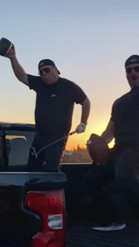 グレン・パウエルのインスタグラム：「HAPPY FATHER’S DAY,  @ogoriginalglen!!!!  #HighCountryHotStep #ShakeWhatYourDaddyGaveYou #OldBonesNewMoves @teamchevy」