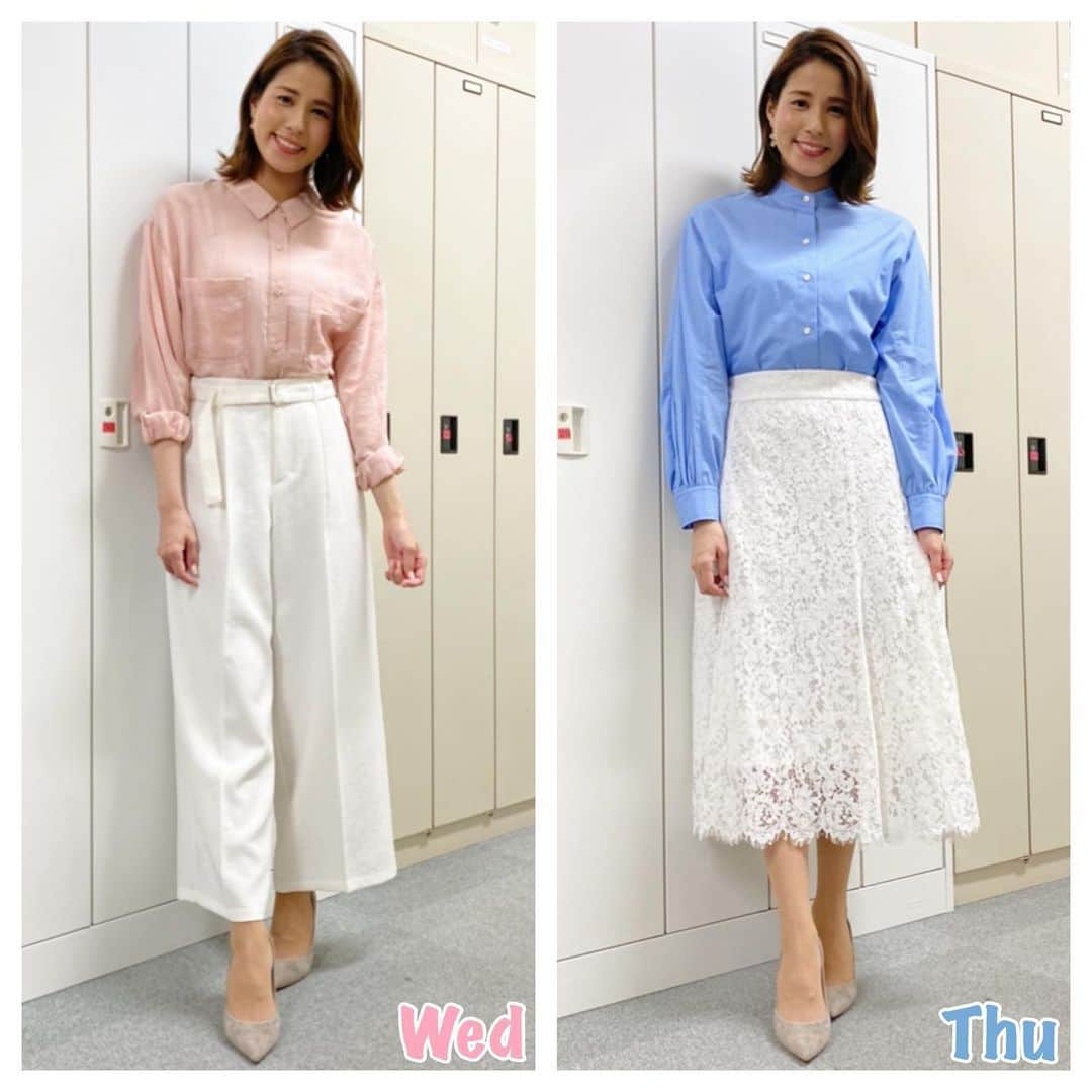 永島優美さんのインスタグラム写真 - (永島優美Instagram)「* 👗Weekly Coordinate（6/7-）👠 * またまた2週間分まとめて upさせてもらいます…😂🙏🏻  肩のデザインがポイントのワンピース🌟 とろみ素材で着心地も抜群でした♡ - - - - - - - - - - - - - - - - - - - - - - - 👗#weeklyコーデ （Mon＆Tue ▶︎ Wed＆Thu ▶︎ Fri＆Sun） #coordinate #めざまし8  #ジャンクスポーツ 今夜は『神対決・野球編⚾️』と『爆買いロケ』です！」6月20日 18時54分 - yuumi_nagashima