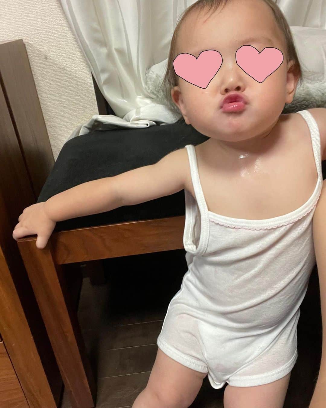みかんさんのインスタグラム写真 - (みかんInstagram)「サイズ少し早かった🤣 今日はレスリング女子のお嬢です🙋‍♀️ これも来月の東京オリンピックに向けてのコスプレ練習👍 #大きめのキャミロンパは #結果 #レスリング女子 #になってしまった」6月20日 19時25分 - mikan02241984