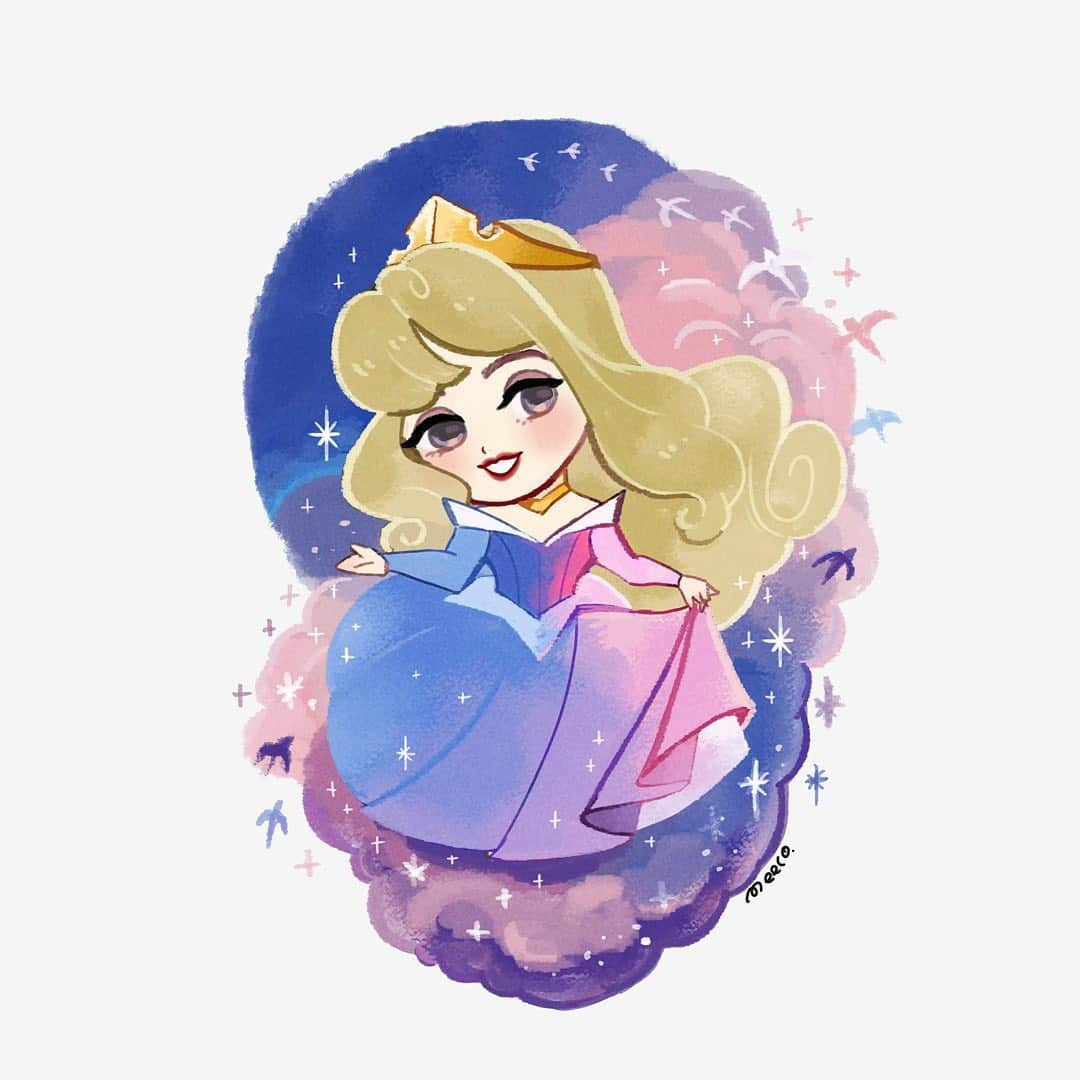 みーこさんのインスタグラム写真 - (みーこInstagram)「✨Princess Aurora✨  ・アイコン等ご使用NG  #イラスト #イラストレーター #ディズニー #ファンアート #disney #fanart #眠れる森の美女 #オーロラ姫 #ブライアローズ #sleepingbeauty #princessaurora #ディズニープリンセス #プリンセス #aurora #briarrose #illustration #illust #illustrator」6月20日 19時34分 - meecosme