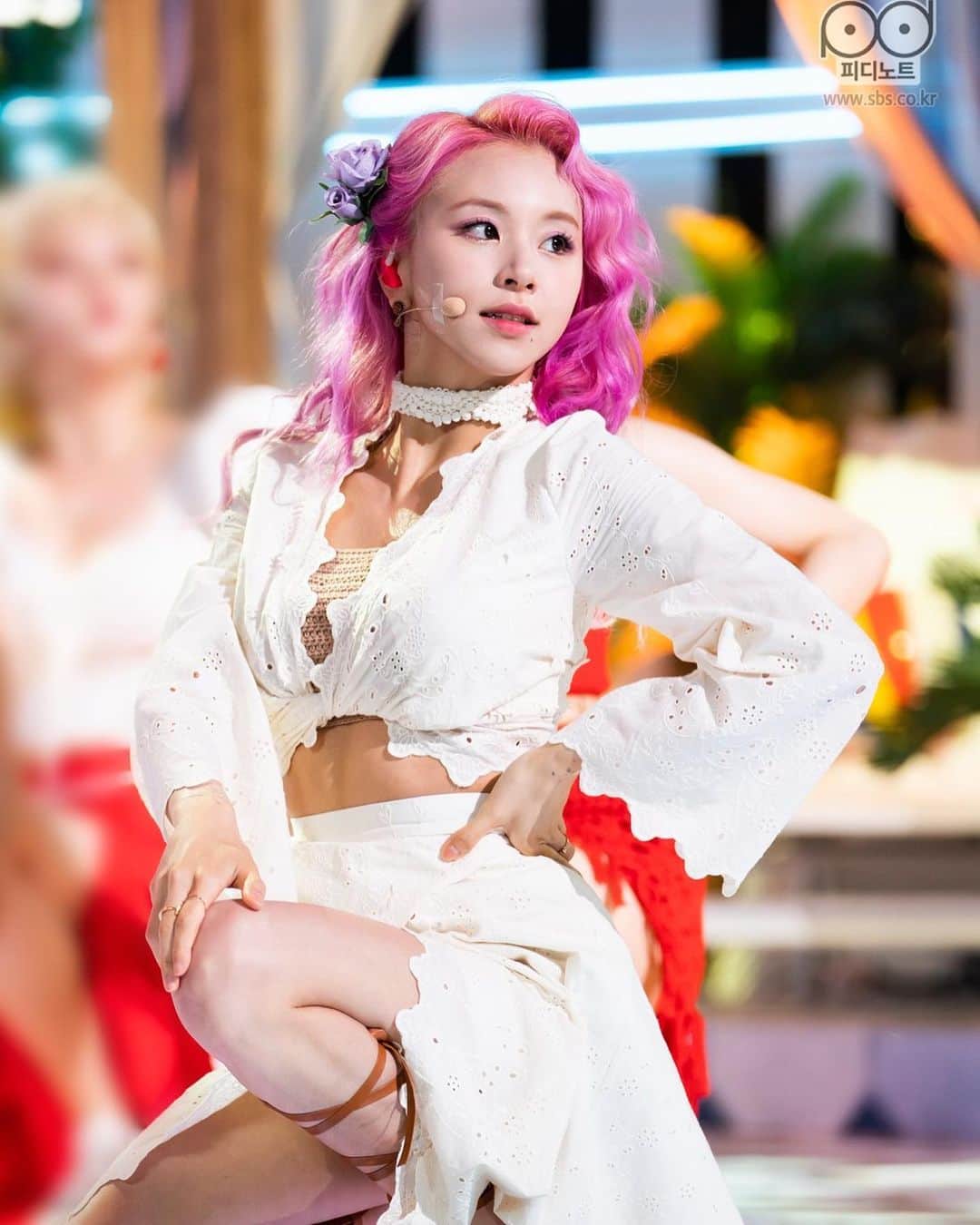 のインスタグラム：「210613 inkigayo pd’s note #chaeyoung #채영 #twice #트와이스 #prettyrapstarchaeyoung」