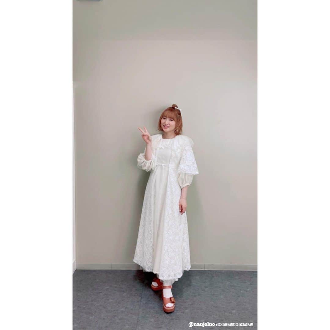 南條愛乃のインスタグラム：「【 EJ My Girl Festival 2021 】 ⁡ 衣装の写真載せてなかった〜 こんな感じでした！ ⁡ 光をテーマに選曲したので白をメインに、レース生地の下にスパンコール入りの生地も重ねてもらって、動いたらチラチラと光る感じをイメージしました！ ⁡ 前田さん、今回もありがとうございました！☺️✨」