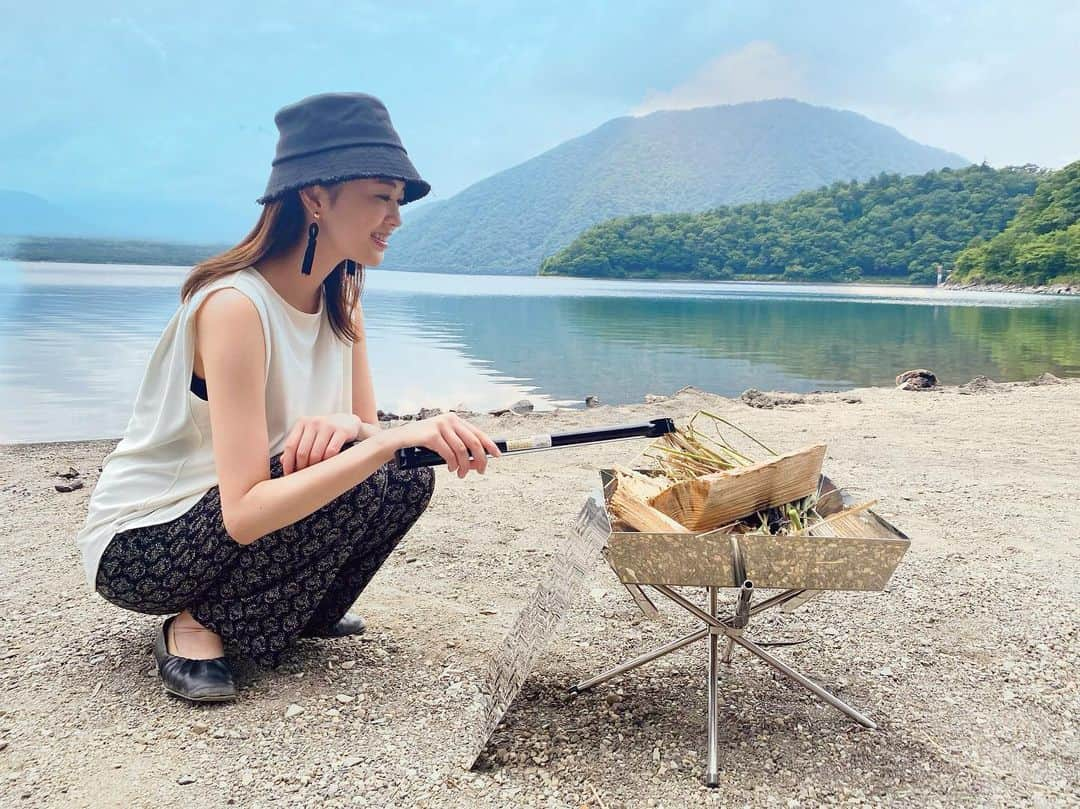 水嶋菜月のインスタグラム：「🏕」