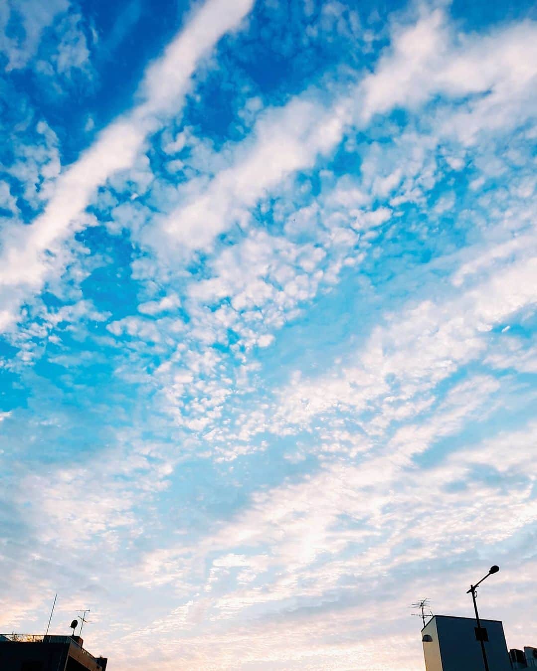 鈴木理香子のインスタグラム：「お仕事帰り、最寄り駅の改札を出たら 空が明るい😊  今日は夏至。 1年で一番昼の時間が長い日です🌆  明日からは少しずつ日が短くなっていくんですよね…😌  #夏至 #空 #skylovers #空が好きな人と繋がりたい」