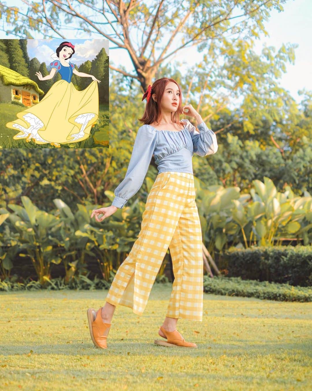 ジェシカ・ヤマダさんのインスタグラム写真 - (ジェシカ・ヤマダInstagram)「“In the cottage of the seven dwarfs, dwells 𝑺𝒏𝒐𝒘 𝑾𝒉𝒊𝒕𝒆, fairest one of all.” – Did you know that Snow White is the very first Disney princess? Swipe left for an interesting article I found about her! 👸🏻🍎✨⁣⁣⁣ ⁣ #ELLEJESSas #SnowWhite #DisneyPrincess⁣ #jesswears #DisneyBound #DisneyOOTD」6月21日 20時59分 - jessyamada