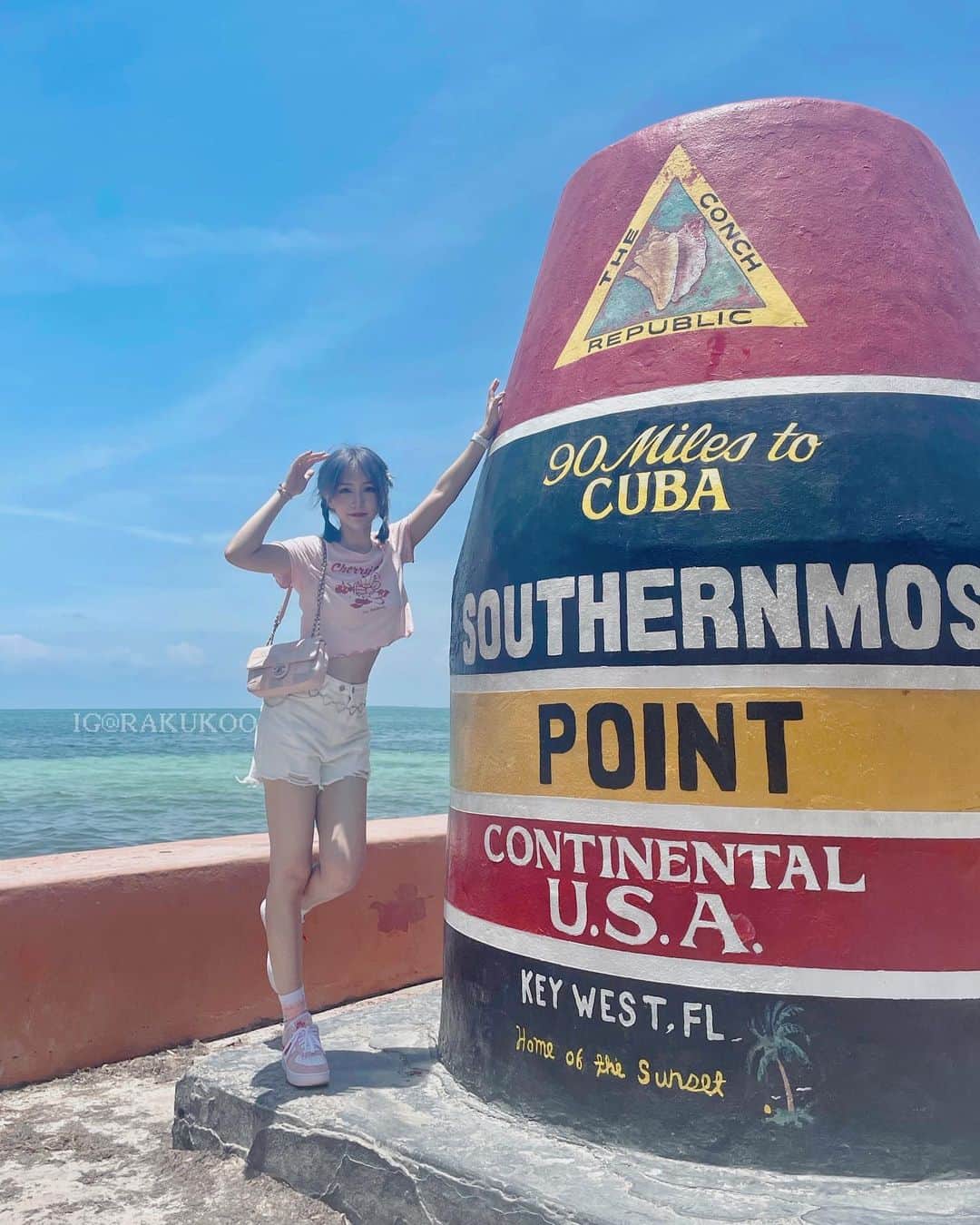 犬神洛洛子さんのインスタグラム写真 - (犬神洛洛子Instagram)「Vacation in Key West 💕」7月7日 0時11分 - rakukoo