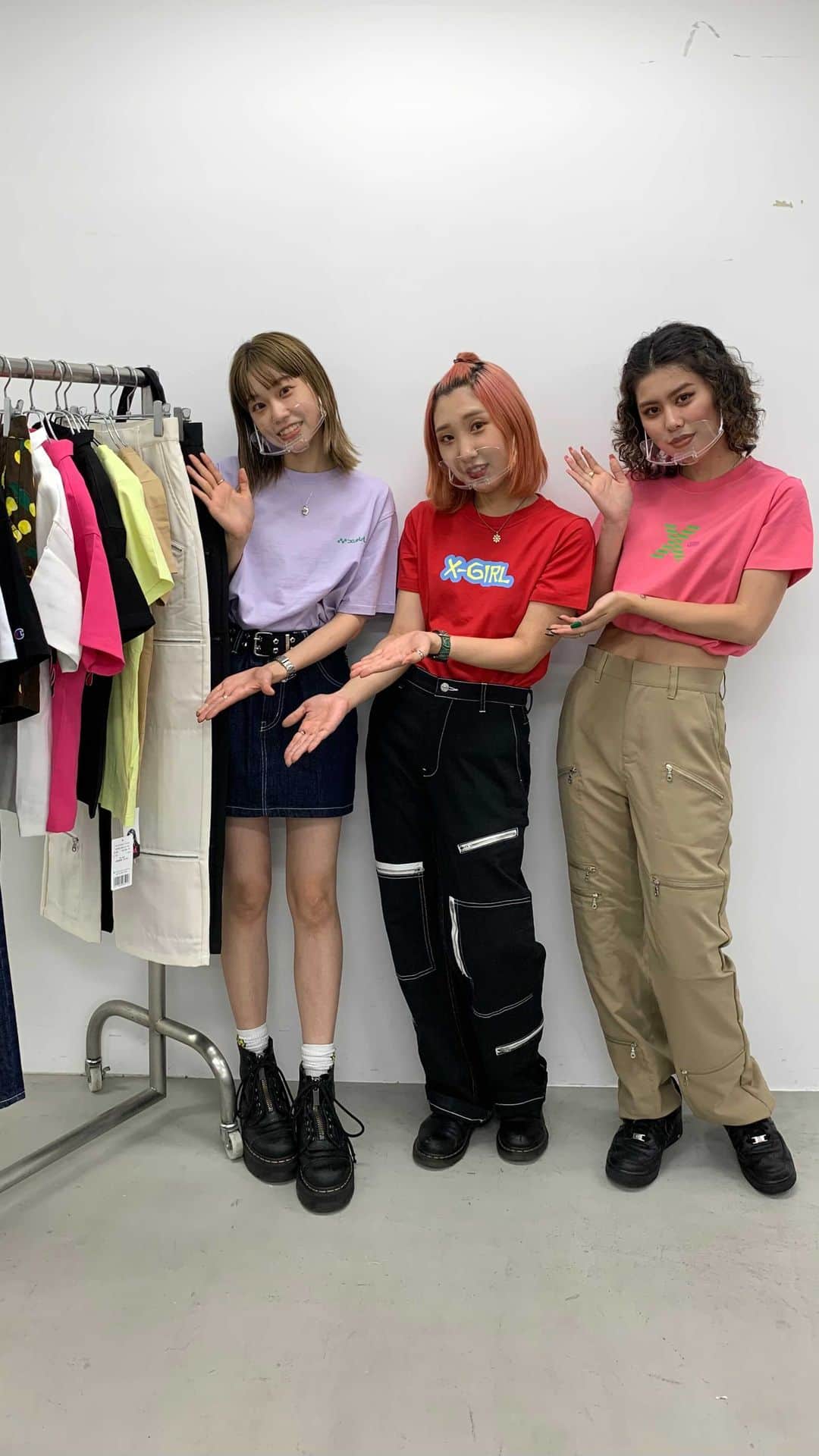 XGIRL_ootdのインスタグラム：「お台場 こころ @babygori_ 164cm 原宿 あまね @amane_sss 157cm store イ @cheeriobella 158cm」